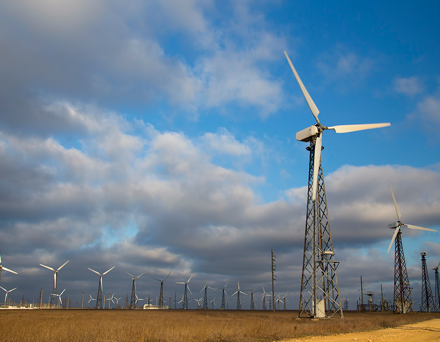 Geração de energia eólica